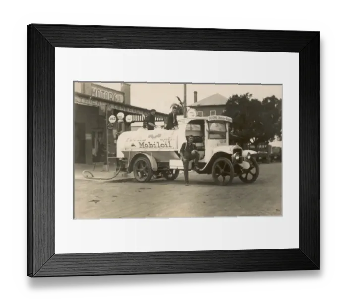 Framed Print : Vintage Petrol Tanker Framed Print : Vintage Petrol Tanker