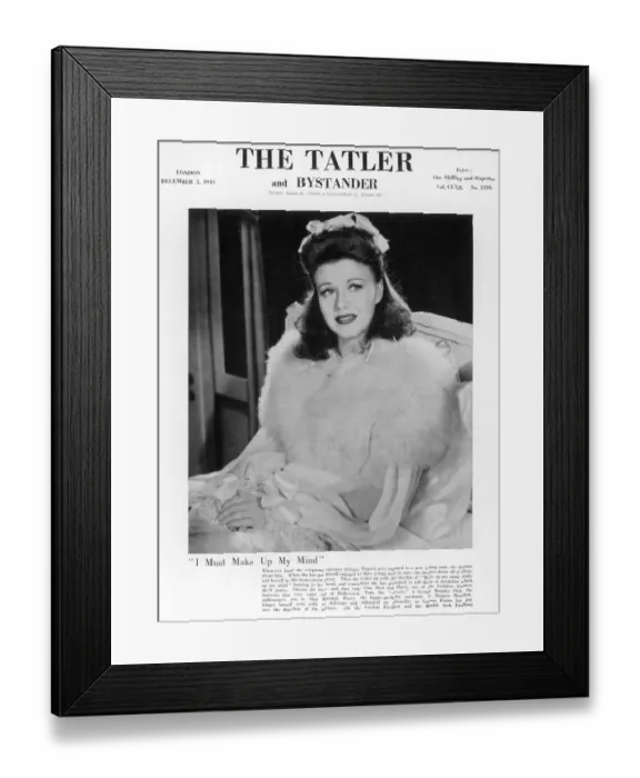 Framed Print : Tatler front-cover: Ginger Rogers