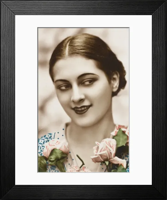 Framed Print : Pretty French Girl - portrait Framed Print : Pretty French Girl - portrait