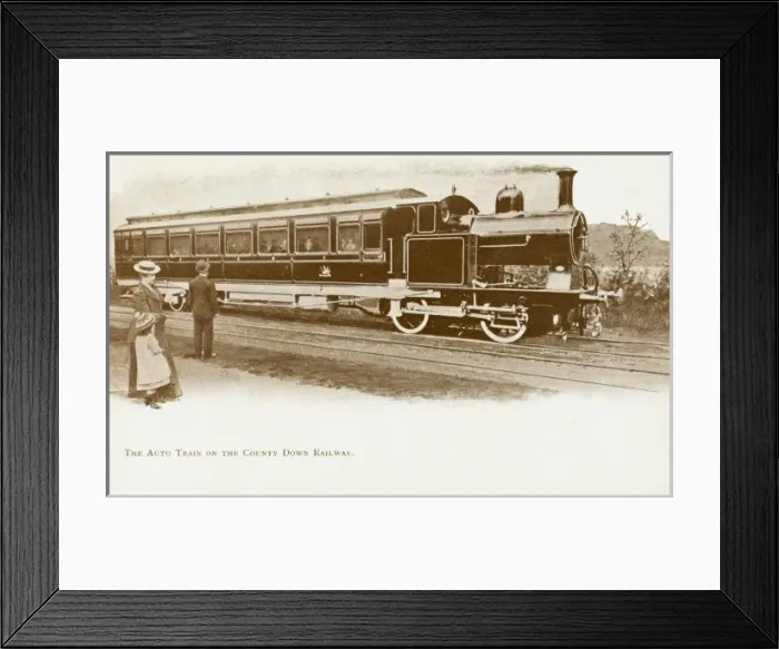 Framed Print : The Autotrain on the County Down Railway Framed Print : The Autotrain on the County Down Railway