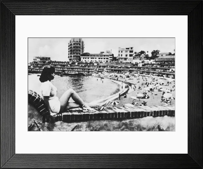 Framed Print : Alexandria - Mediterranean Resort Scene Framed Print : Alexandria - Mediterranean Resort Scene