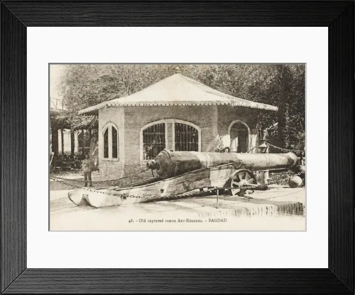 Framed Print : Ancient Iraqi Cannon Framed Print : Ancient Iraqi Cannon