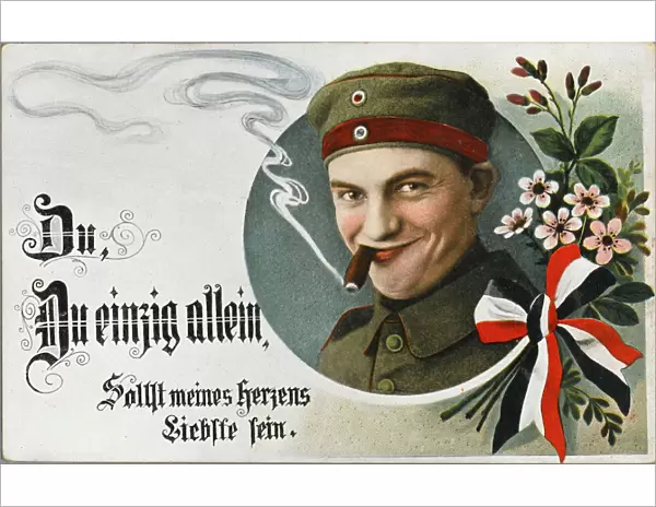 Sentimental German wartime postcard