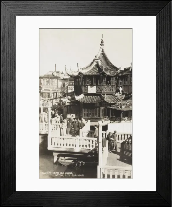 Framed Print : The Willow Pattern Tea House, Shanghai, China Framed Print : The Willow Pattern Tea House, Shanghai, China