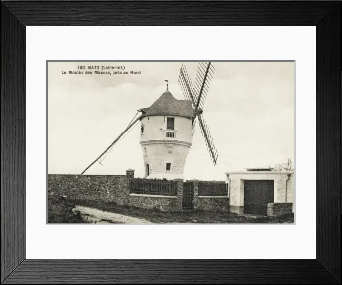 Framed Print : French Windmill at Batz on the Loire Framed Print : French Windmill at Batz on the Loire