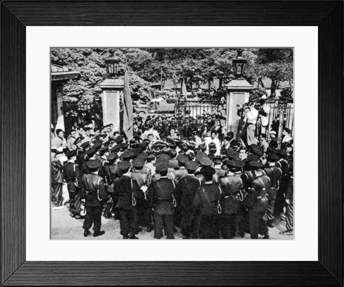 Framed Print : 1957 nuclear test: Student protest in Japan Framed Print : 1957 nuclear test: Student protest in Japan