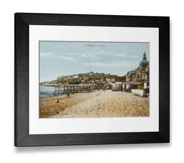 Framed Print : Le Havre - The Beach Framed Print : Le Havre - The Beach