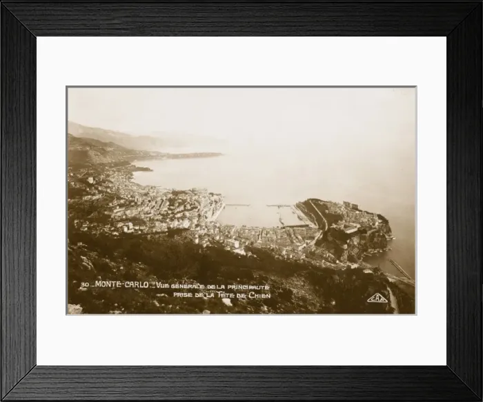 Framed Print : Monte Carlo - Birds-eye view Framed Print : Monte Carlo - Birds-eye view