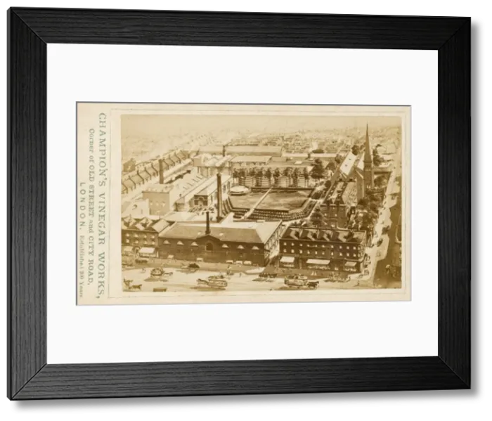 Framed Print : Champions Vinegar Works, London Framed Print : Champions Vinegar Works, London