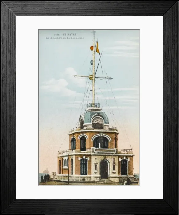 Framed Print : Le Havre - Port Semaphore System Framed Print : Le Havre - Port Semaphore System