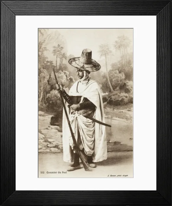 Framed Print : Soldier from Southern Algeria Framed Print : Soldier from Southern Algeria