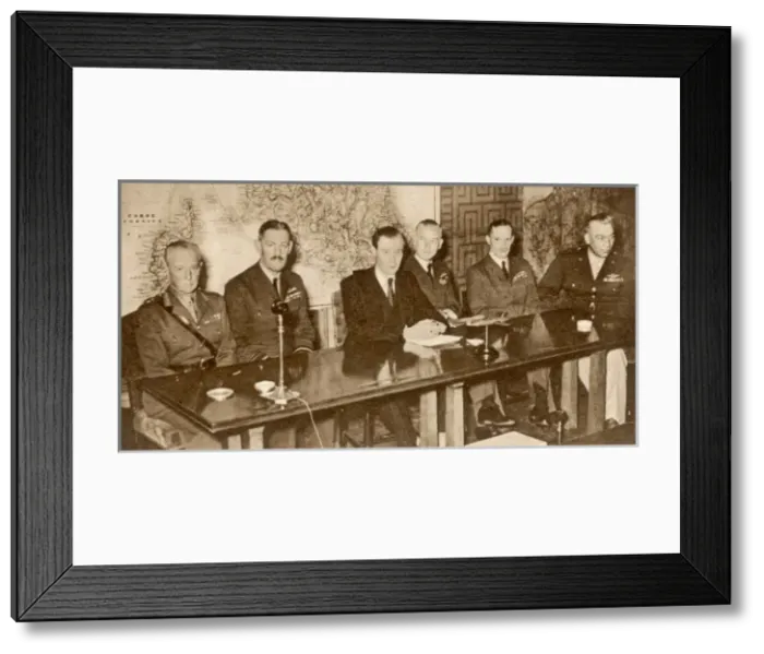 Framed Print : V1 bomb counter measures committee, 1944 Framed Print : V1 bomb counter measures committee, 1944
