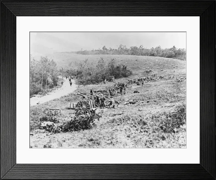 Framed Print : British Front in France, 1918 Framed Print : British Front in France, 1918