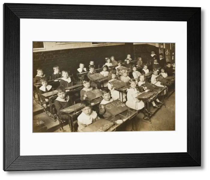 Framed Print : Classroom Scene - North London School Framed Print : Classroom Scene - North London School