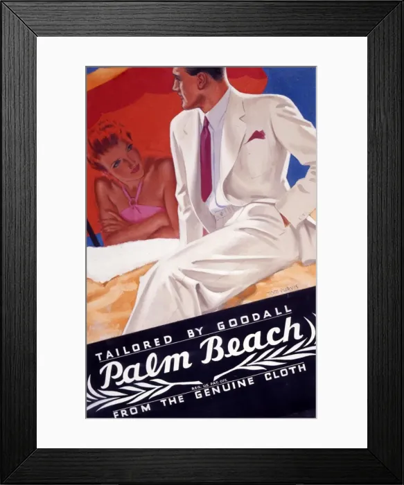 Framed Print : Palm Beach Tailoring - Poster Framed Print : Palm Beach Tailoring - Poster