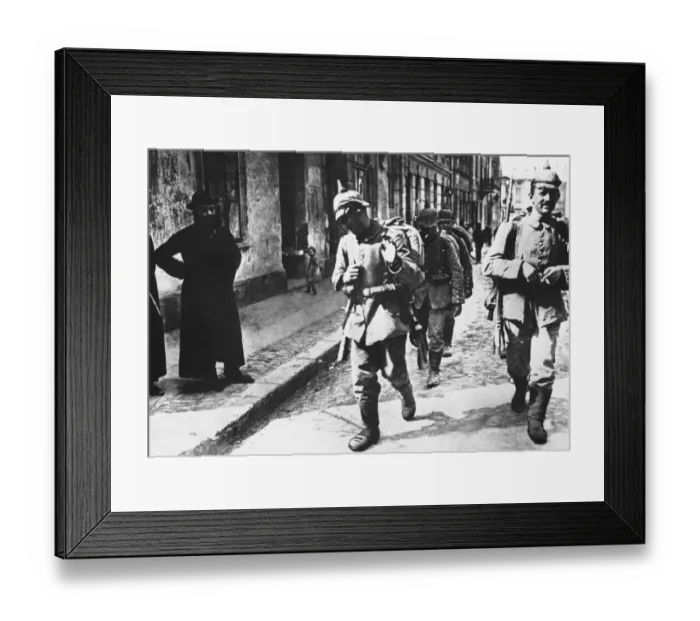 Framed Print : German troops in Lithuania 1915 Framed Print : German troops in Lithuania 1915