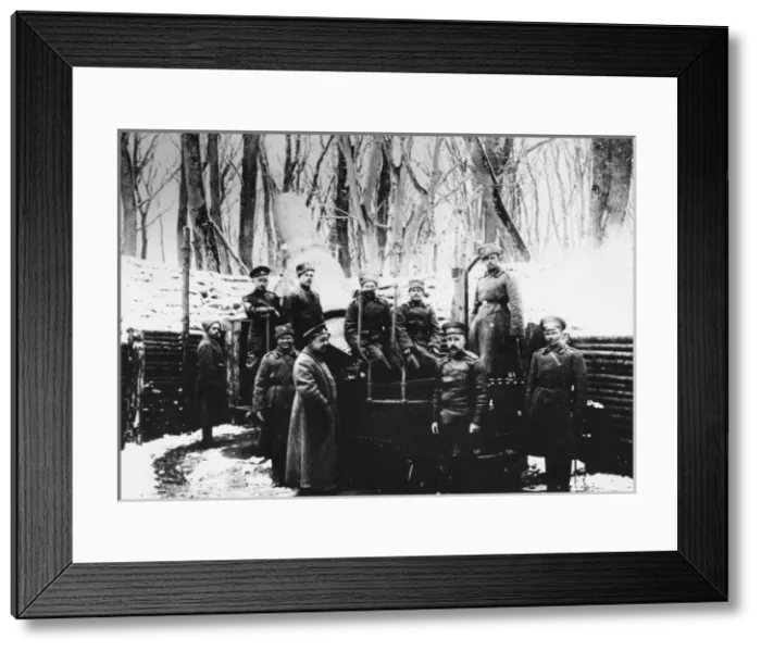 Framed Print : Russian heavy gun position Framed Print : Russian heavy gun position