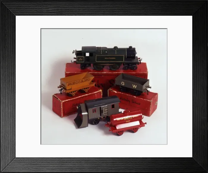 Framed Print : Set of Hornby toy trains & rolling stock Framed Print : Set of Hornby toy trains & rolling stock
