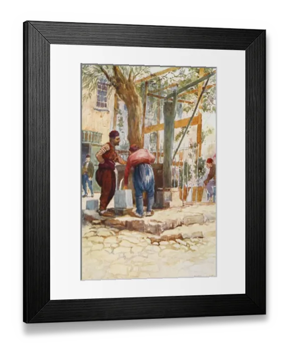 Framed Print : A Fountain - Constantinople Framed Print : A Fountain - Constantinople