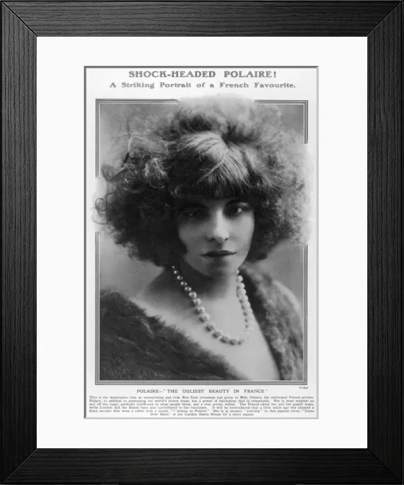 Framed Print : Shock-headed Polaire Framed Print : Shock-headed Polaire