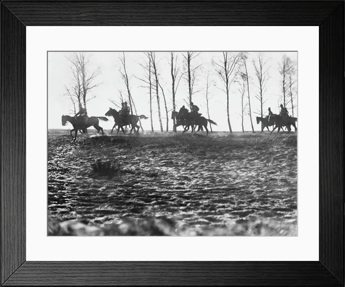 Framed Print : German cavalry patrol Framed Print : German cavalry patrol