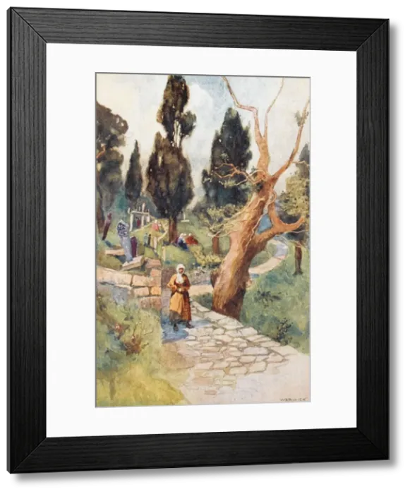 Framed Print : Eyoub Cemetary - Constantinople Framed Print : Eyoub Cemetary - Constantinople