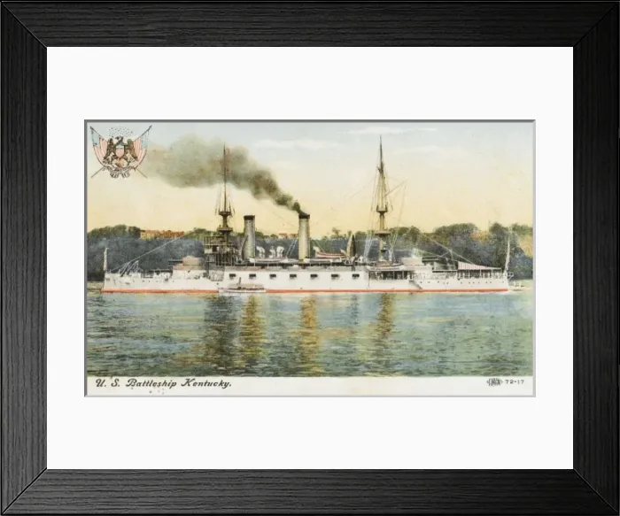 Framed Print : United States Battleship Kentucky Framed Print : United States Battleship Kentucky