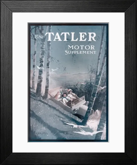 Framed Print : The Tatler Motor Supplement front cover, 1913 Framed Print : The Tatler Motor Supplement front cover, 1913