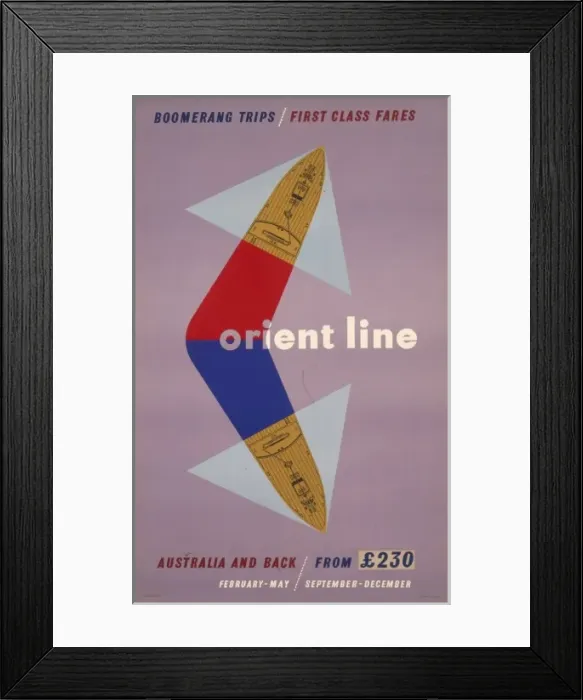 Framed Print : Orient Line trips