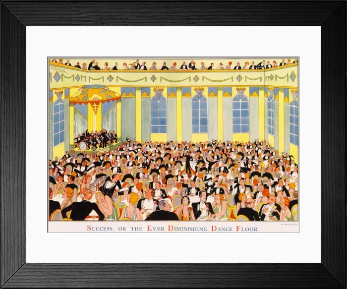 Framed Print : Success: Or the Ever Diminishing Dancefloor by Leslie Butler Framed Print : Success: Or the Ever Diminishing Dancefloor by Leslie Butler