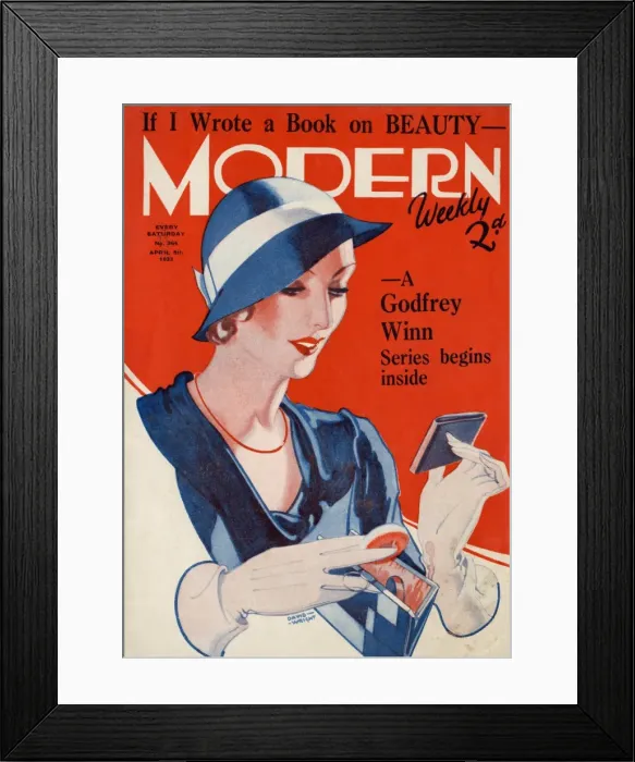 Framed Print : Modern Weekly magazine cover by David Wright Framed Print : Modern Weekly magazine cover by David Wright