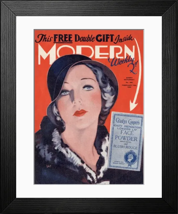 Framed Print : Modern Chat magazine cover by David Wright Framed Print : Modern Chat magazine cover by David Wright