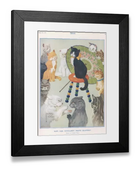 Framed Print : Who Said Gentlemen Prefer Blondes? By Lawson Wood Framed Print : Who Said Gentlemen Prefer Blondes? By Lawson Wood