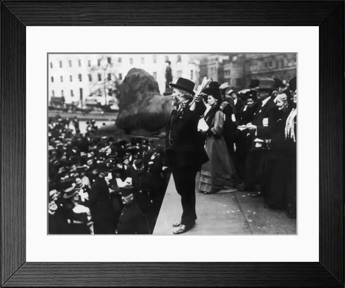 Framed Print : Keir Hardie at a suffragette meeting Framed Print : Keir Hardie at a suffragette meeting