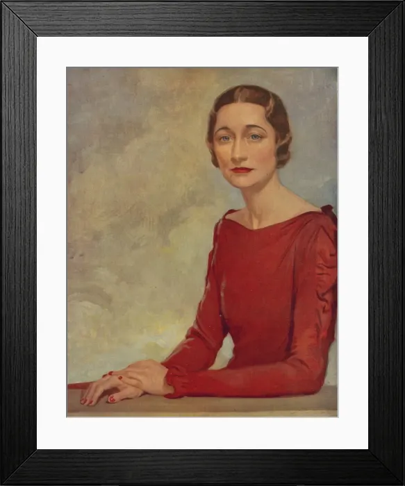 Framed Print : Wallis Simpson, Duchess of Windsor Framed Print : Wallis Simpson, Duchess of Windsor