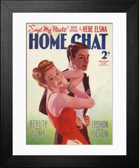Framed Print : Home Chat magazine cover by David Wright Framed Print : Home Chat magazine cover by David Wright