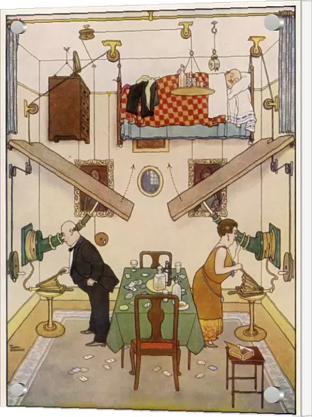 An Ideal Home No. V. The Spare Room by William Heath Robinson