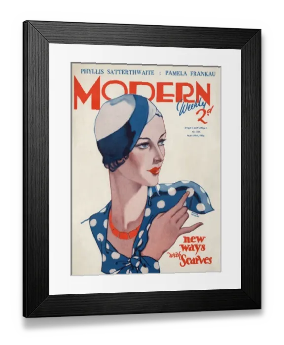Framed Print : Modern Weekly magazine cover by David Wright Framed Print : Modern Weekly magazine cover by David Wright