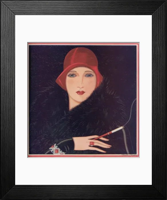 Framed Print : The Red Hat, by Gordon Conway