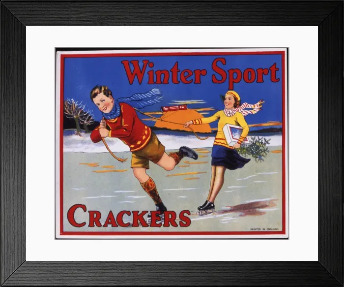 Framed Print : Winter Sport Christmas Crackers Framed Print : Winter Sport Christmas Crackers