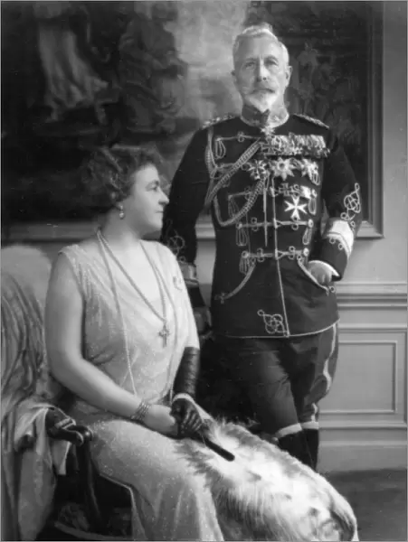 Kaiser Wilhelm II and his wife Hermine