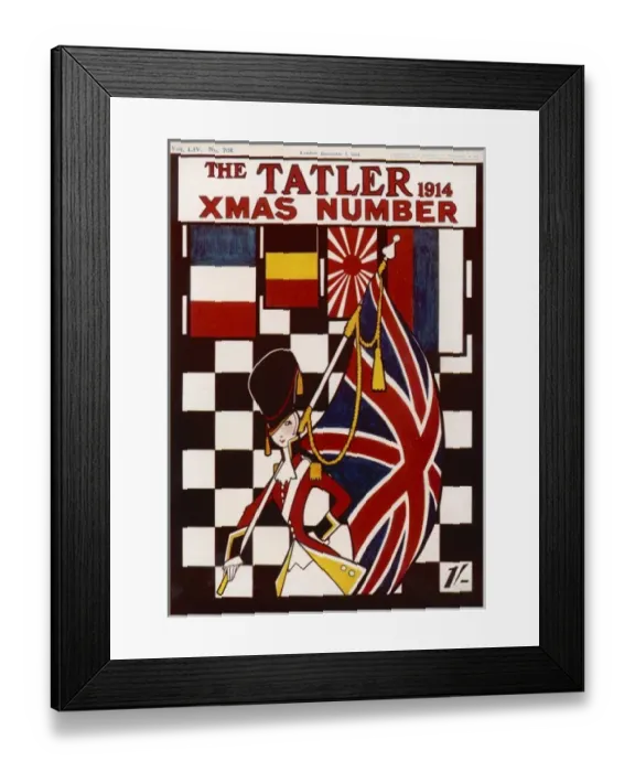 Framed Print : The Tatler Front Cover, Xmas Number 1914 Framed Print : The Tatler Front Cover, Xmas Number 1914