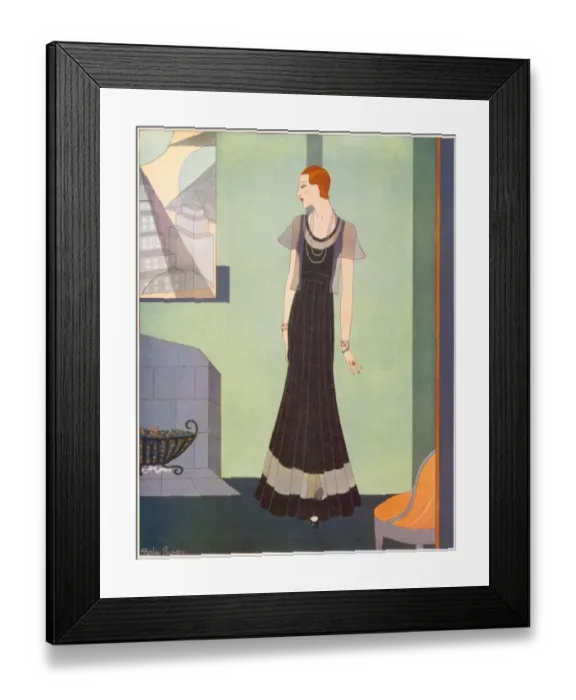 Framed Print : A lovely gown in which to celebrate Christmas festivies, by Framed Print : A lovely gown in which to celebrate Christmas festivies, by