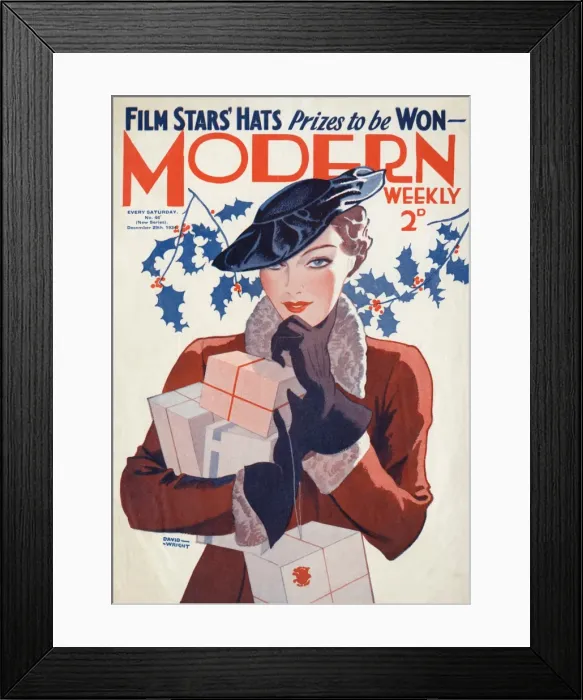 Framed Print : Modern Weekly magazine cover by David Wright Framed Print : Modern Weekly magazine cover by David Wright