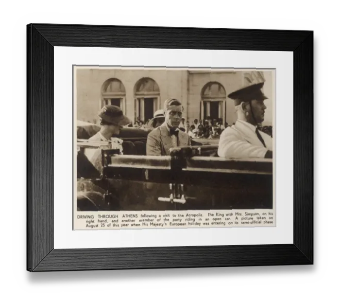 Framed Print : The Prince of Wales and Wallis Simpson Framed Print : The Prince of Wales and Wallis Simpson