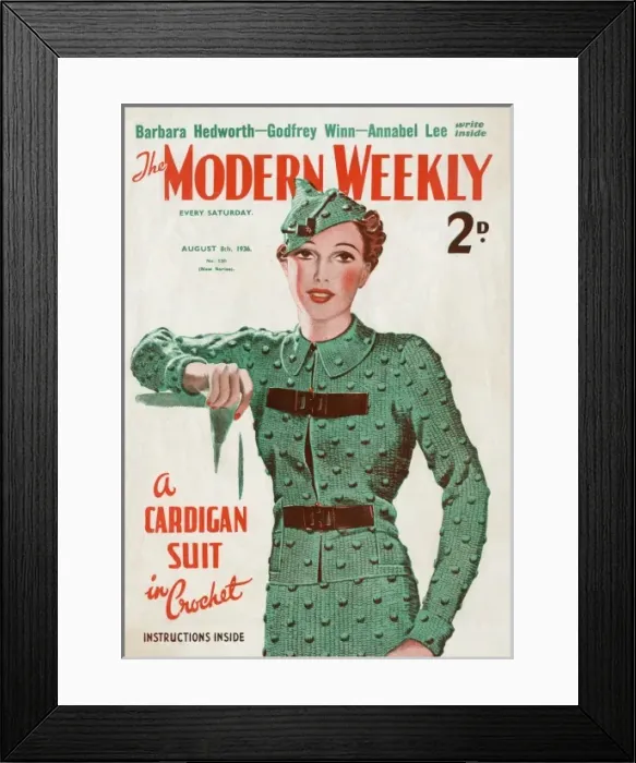 Framed Print : Modern Weekly magazine cover by David Wright Framed Print : Modern Weekly magazine cover by David Wright