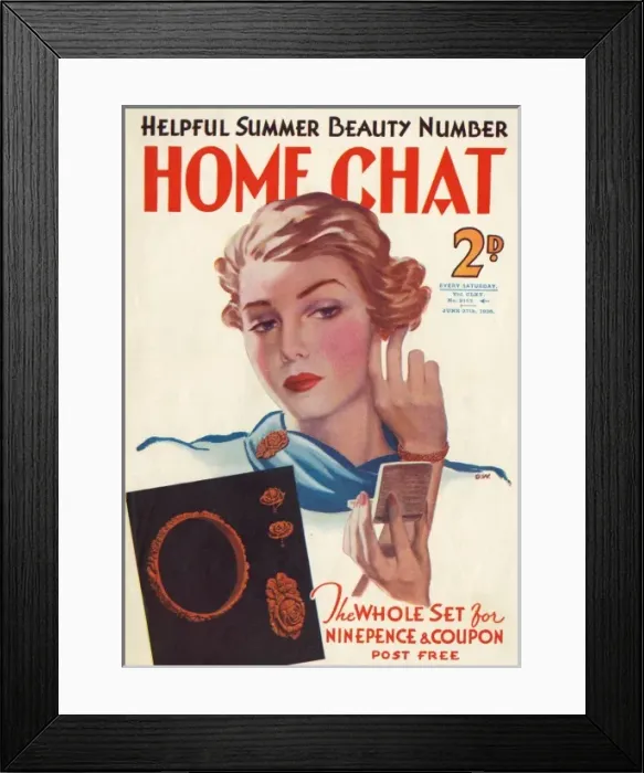 Framed Print : Home Chat magazine cover Framed Print : Home Chat magazine cover