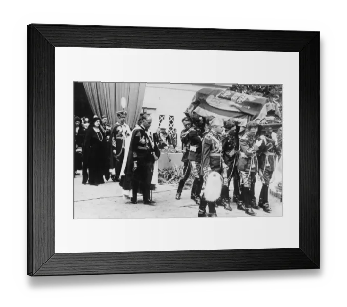 Framed Print : The funeral of Marie of Romania Framed Print : The funeral of Marie of Romania