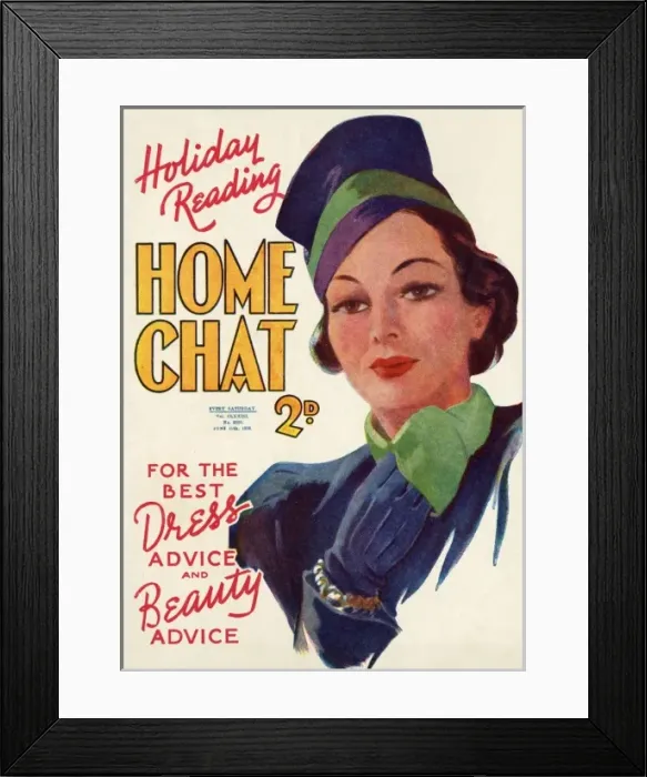 Framed Print : Home Chat magazine cover Framed Print : Home Chat magazine cover