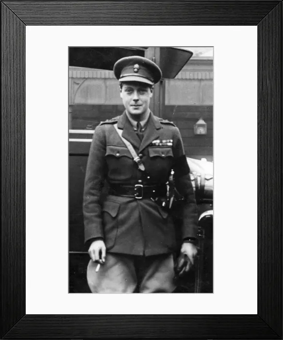 Framed Print : Edward VIII in military uniform Framed Print : Edward VIII in military uniform